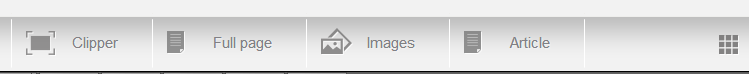 Nimbus Clipper toolbar